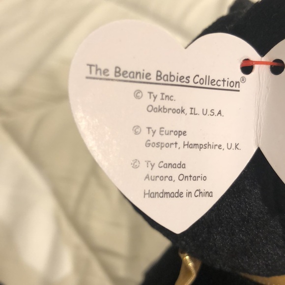 “The End” Bear TY Beanie Baby, Black Bear, Vintage Collectible 1999 - Picture 9 of 14